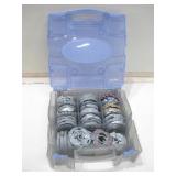 7"x 7"x 2" Container Of Beyblade Metal Masters