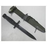 12" Viet Nam Era M16 Bayonet W/Sheath