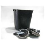 Plastic Trash Bin W/ Four 5" Casters Plastic Trash Bin W/ Four 5" Casters