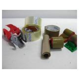 Assorted Packing Tape & Tape Dispensers Shown