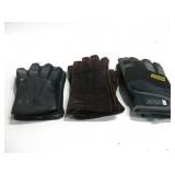 Three Pairs Gloves Size Small & X-Large