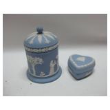 Wedgwood Trinket Box & 4" Tall Dresser Jar Wedgwood Trinket Box & 4" Tall Dresser Jar