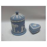 Wedgwood Trinket Box & 4" Tall Dresser Jar