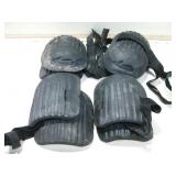 Four Pairs Foam Knee Pads W/Velcro Straps