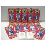 Assorted NIP Baseball Cards & Pins 1991 & 1993