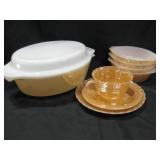 Nine Piece Fire King Lusterware Dishes Nine Piece Fire King Lusterware Dishes