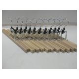 Twelve Wood Pant Hangers Twelve Wood Pant Hangers