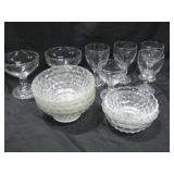 Assorted Vintage Bubble Glassware Tallest 4" Assorted Vintage Bubble Glassware Tallest 4"