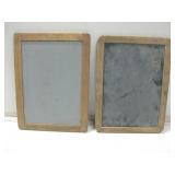 Pair 11.5"x 8.5" Vintage Chalk Boards