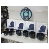 Four New Boxes & All Shown Blue Fiesta Dishes Four New Boxes & All Shown Blue Fiesta Dishes