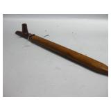 20" Carved Stone & Wood Pipe Untested 20" Carved Stone & Wood Pipe Untested