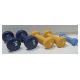 Five Weights 2-8 Pounds As Shown Five Weights 2-8 Pounds As Shown