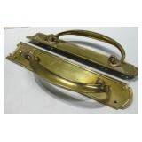 Pair 15" Brass Gibbons Whampton Door Handles