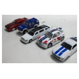 Five Assorted Metal & Plastic Cars Longest 7"