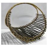 25"x 23"x 20" Wood Firewood Holding Basket 25"x 23"x 20" Wood Firewood Holding Basket
