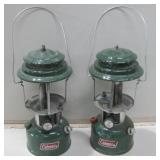 Two 1980 Coleman Lantern Missing Glass Untested