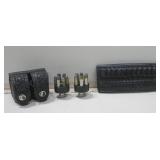 Vtg Leather Ammo Holder W/Speed Loaders For S&W Vtg Leather Ammo Holder W/Speed Loaders For S&W