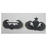 Two Vintage Military Pins As Shown Two Vintage Military Pins As Shown