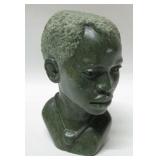 5" Tall Carved Stone Bust - Signed