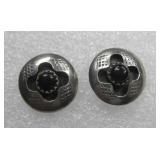 Sterling Silver Onyx SW Earrings Hallmarked Sterling Silver Onyx SW Earrings Hallmarked
