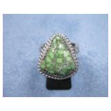 Sterling Silver SW Turquoise Ring Hallmarked Sterling Silver SW Turquoise Ring Hallmarked