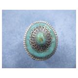 Sterling Silver SW Turquoise Ring Hallmarked Sterling Silver SW Turquoise Ring Hallmarked