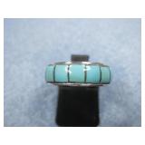 Sterling Silver Tested SW Turquoise Ring