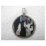 Sterling Silver Tested SW Multi Stone Pendant Sterling Silver Tested SW Multi Stone Pendant