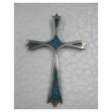 Sterling Silver Tested SW Turquoise Inlay Pendant