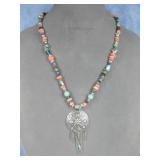 Sterling Silver Multi Strand Necklace Hallmarked Sterling Silver Multi Strand Necklace Hallmarked