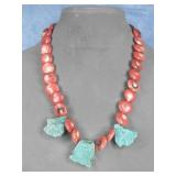 Vintage Nickel Multi Stone Beaded SW Necklace