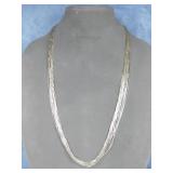 Sterling Silver SW Multi Strand Necklace Sterling Silver SW Multi Strand Necklace