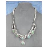 Sterling Silver Tested SW Turquoise Necklace Sterling Silver Tested SW Turquoise Necklace