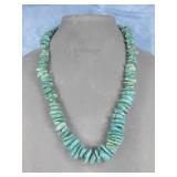 Sterling Silver SW Turquoise Beaded Necklace Sterling Silver SW Turquoise Beaded Necklace