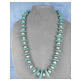 Sterling Silver SW Turquoise Beaded Necklace Sterling Silver SW Turquoise Beaded Necklace