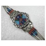 Sterling Silver Tested Multi Stone Watch Sterling Silver Tested Multi Stone Watch
