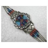 Sterling Silver Tested Multi Stone Watch