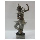 20" Tall Resin Thailand Style Dancer Statue 20" Tall Resin Thailand Style Dancer Statue