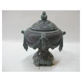 7"x 10" Resin Decorative Urn Broken Tip On Side 7"x 10" Resin Decorative Urn Broken Tip On Side
