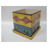 7.5"x 7.5"x 7.5" Talavera Pottery Planter 7.5"x 7.5"x 7.5" Talavera Pottery Planter