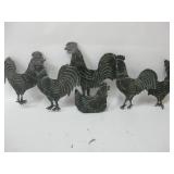 30" Wide Metal Chicken Wall Decor