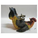 10"x 8" Resin Chicken Wine Bottle Holder Untested 10"x 8" Resin Chicken Wine Bottle Holder Untested