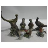 Miscellaneous Bird Figurines As Shown Tallest 8"