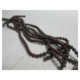 Lot Of Round Stone Bead Strands As Pictured