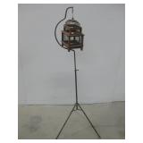 51" Tall Decorative Wood Birdhouse W/Stand