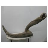 63"x 33" Carved Wood Snake Yard Decor See Info