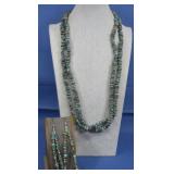 Turquoise Necklace & Turquoise Earrings