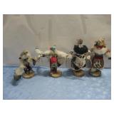 Four Native American Signed Kachinas See Info