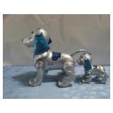 Vtg Big & Lil Scratch Robotic Dogs See Info