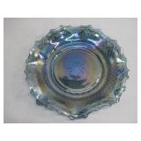 Vtg Carnival Glass Dish 10'